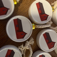 Custom Porcelain Motif 1 Rockport Christmas Ornament