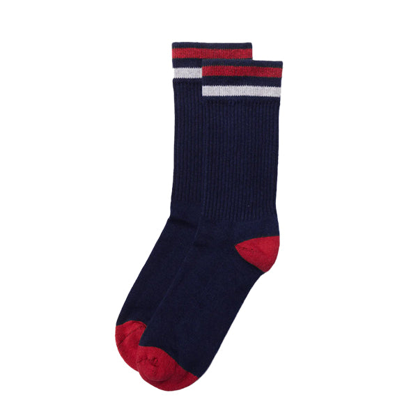 Kennedy Luxe Athletic Socks- Navy  (Unisex)