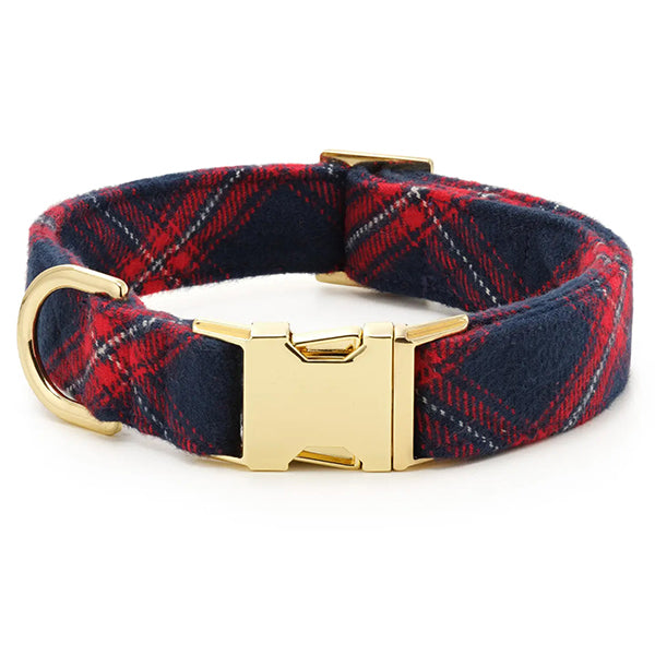 The Foggy Dog Kingston Plaid Flannel Holiday Collar