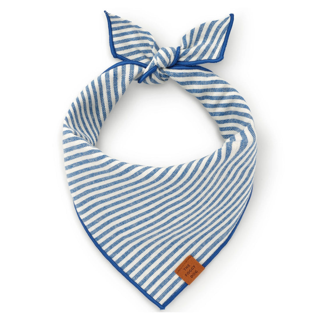 Lake Blue Stripe Dog Bandana – Made in USA
