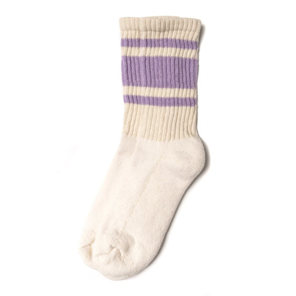 The Mono Stripe Socks- Lavender  (Unisex)