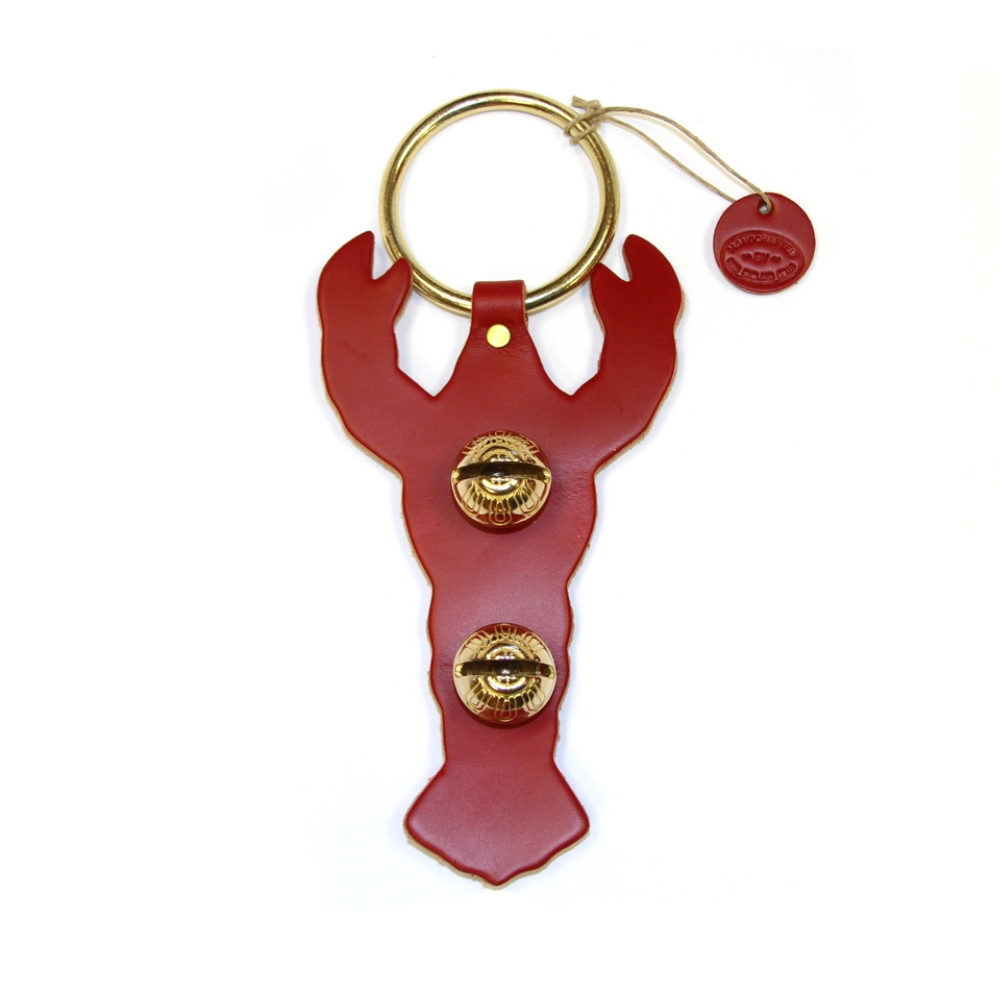 New England Lobster Sleigh Bell Door Hanger