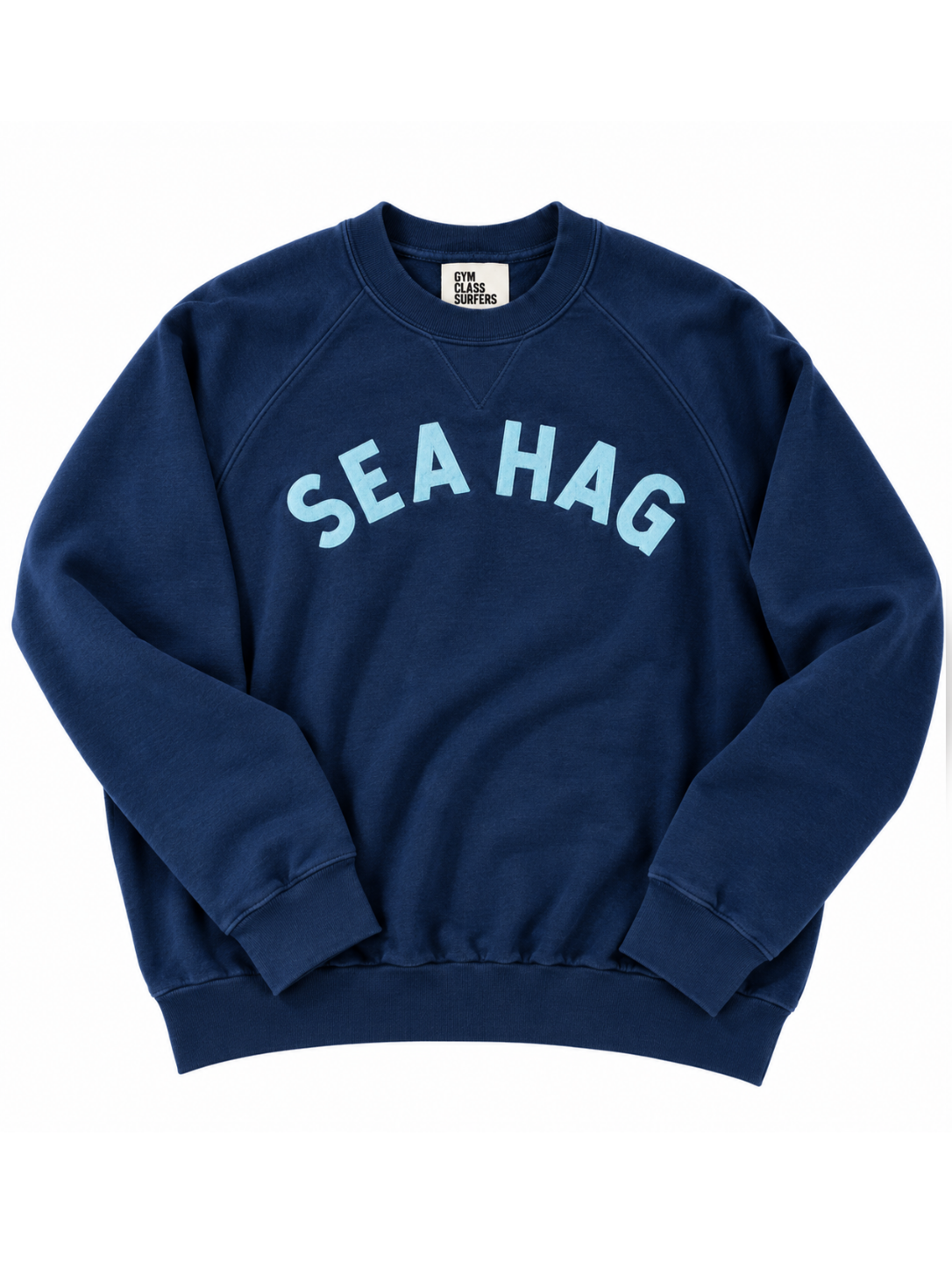 Sea Hag Vintage Crewneck Sweatshirt – Navy & Powder Blue - M