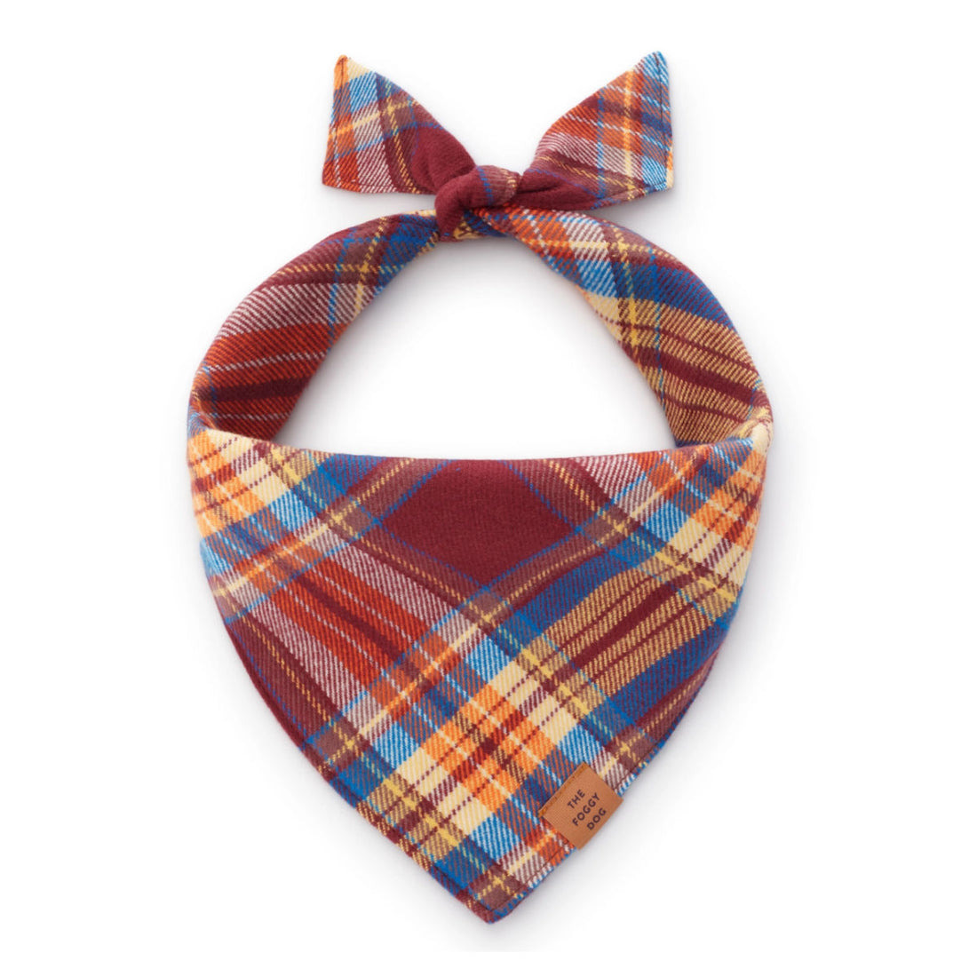 Marlow Plaid Flannel Dog Bandana – Made in USA