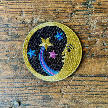 Half Moon With Stars Patch