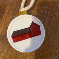Custom Porcelain Motif 1 Rockport Christmas Ornament