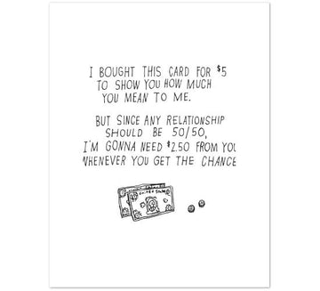 Mountains vs Plains Greeting Card - 50/50