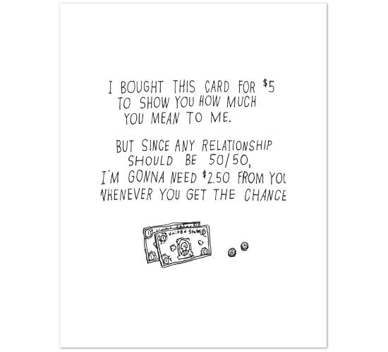 Mountains vs Plains Greeting Card - 50/50