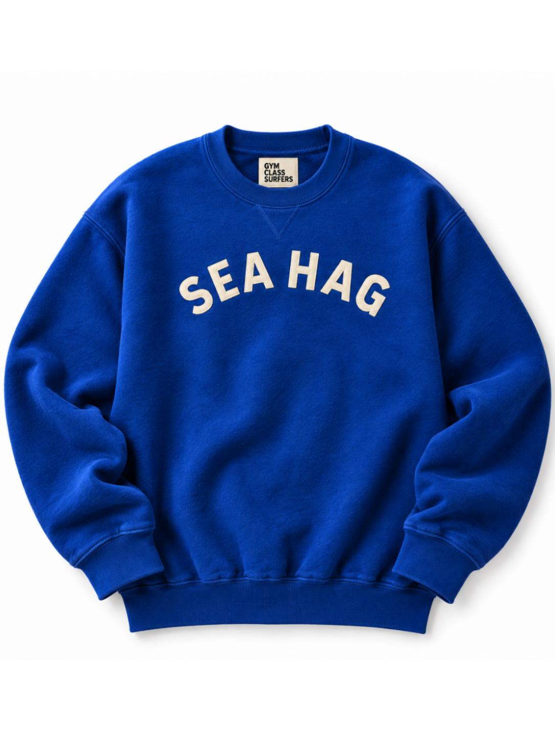 Sea Hag Vintage Royal Blue & Cream Crewneck Sweatshirt - S & L