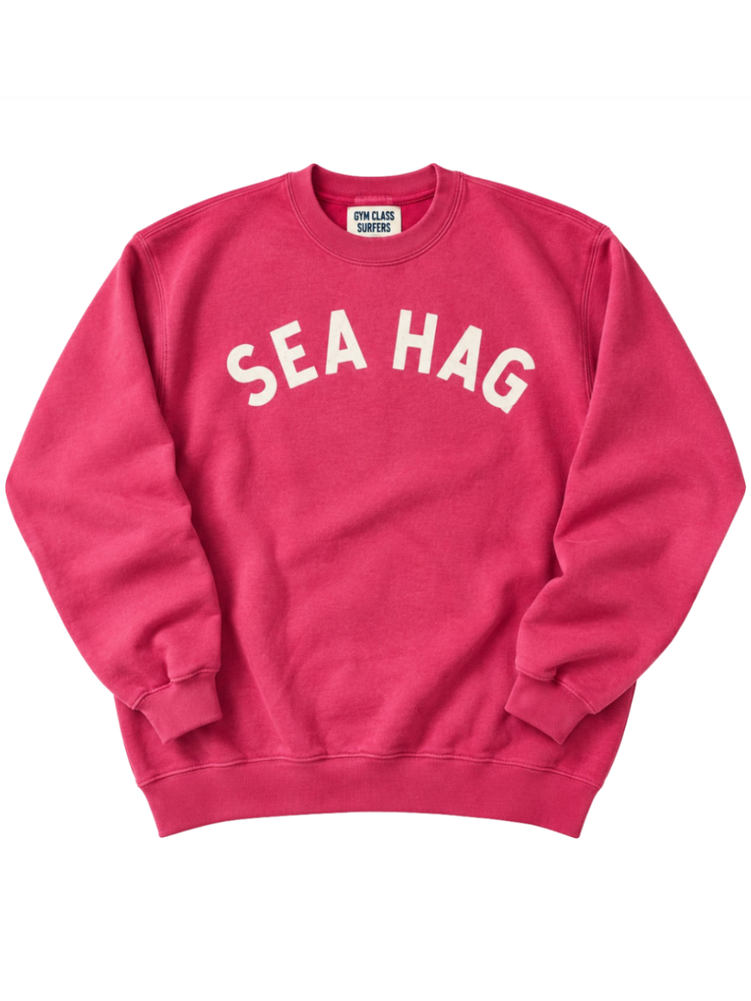 Sea Hag Vintage Crewneck Sweatshirt – Vintage Raspberry / Cream - M