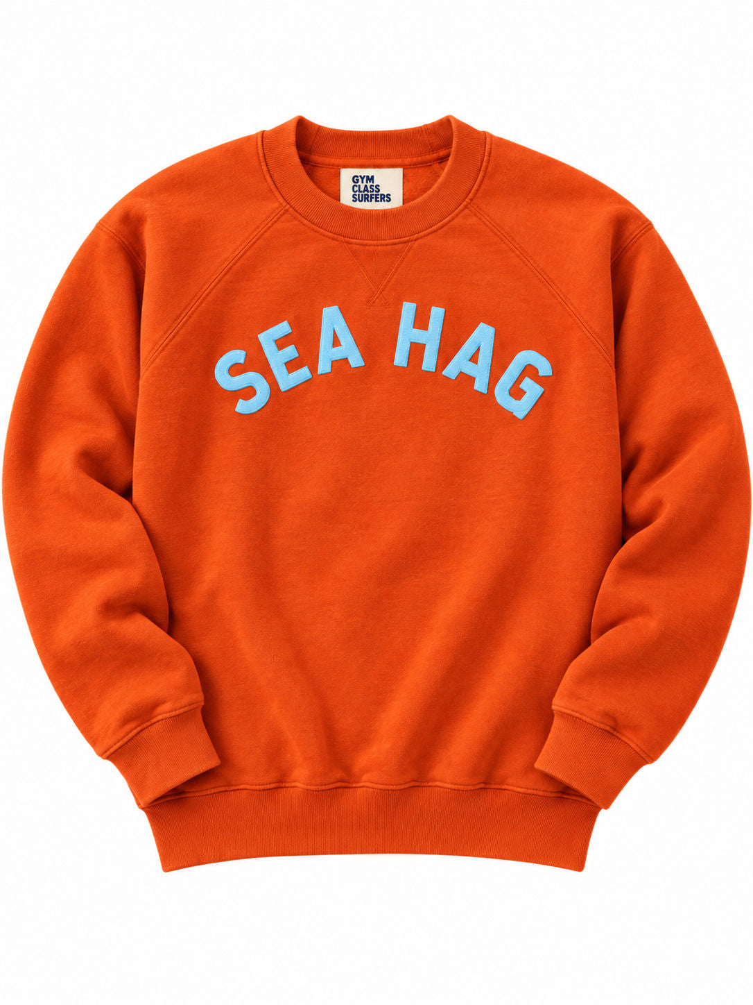 Sea Hag Vintage Crewneck – Varsity Orange & Powder Blue - L