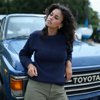 Rockport Crewneck Sweater- Navy (Unisex)