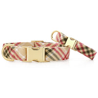 The Foggy Dog Eggnog Plaid Flannel Holiday Collar