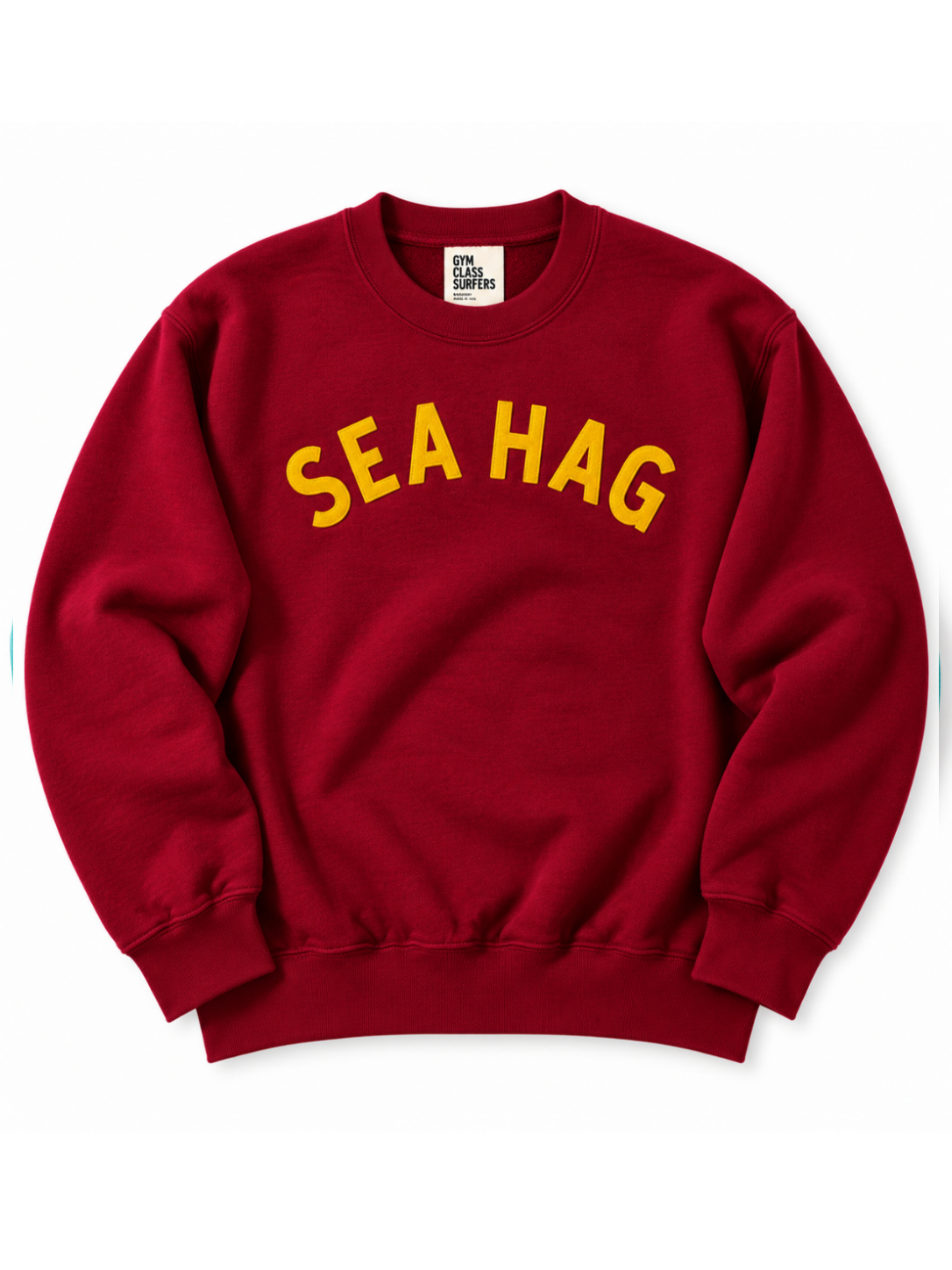 Sea Hag Vintage Sweatshirt – Cranberry & Gold - L