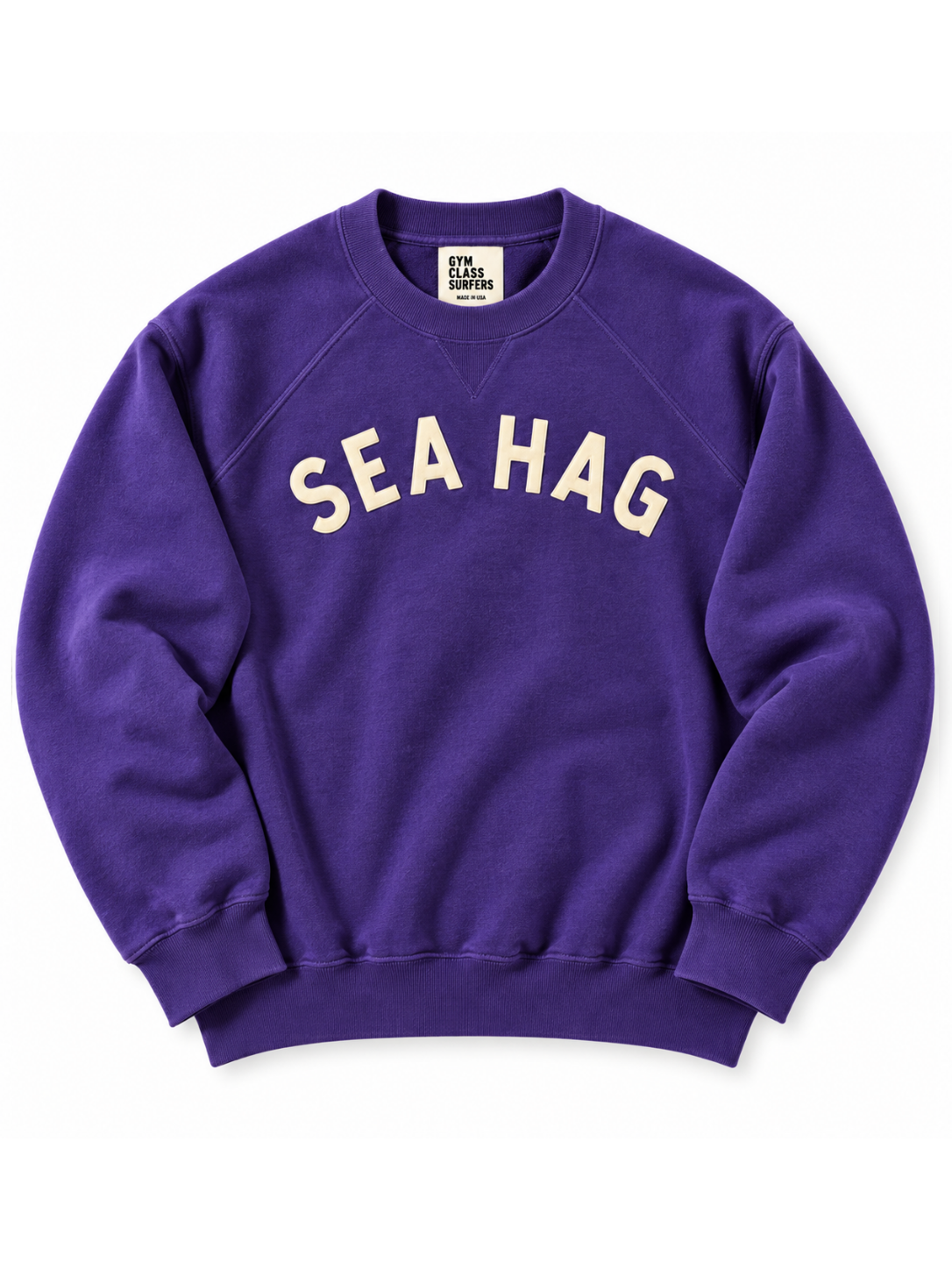 Sea Hag Sweatshirt – Vintage Purple & Cream - S