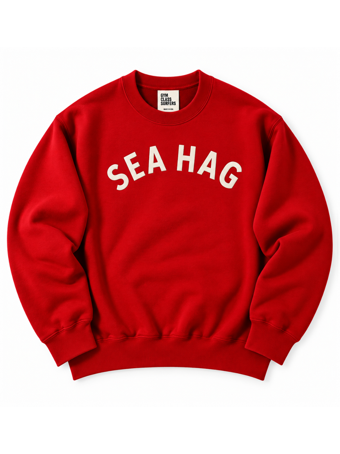 Sea Hag Vintage Sweatshirt – Classic Red & Cream - M