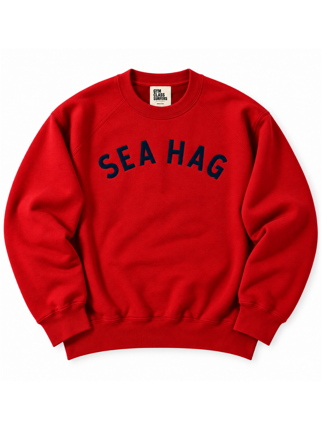 Sea Hag Vintage Sweatshirt – Red & Navy - XL