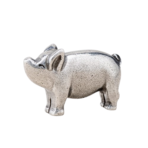 Pig Netsuke | Danforth Pewter | Handmade in the USA