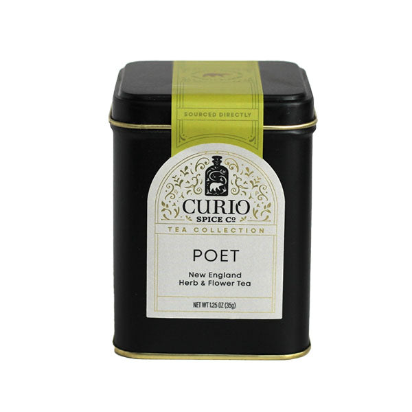 Curio Spice Co. Poet Tea loose tea container