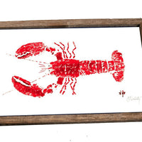 Red Lobster Driftwood Serving Tray (12x18) – Coastal Nautical Decor Tray