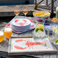 Red Lobster Driftwood Serving Tray (12x18) – Coastal Nautical Decor Tray