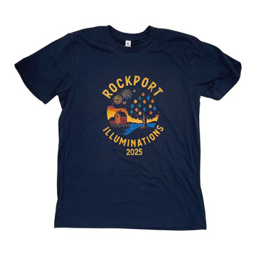 Vintage Rockport Illuminations T Shirt - Support Rockport Fireworks