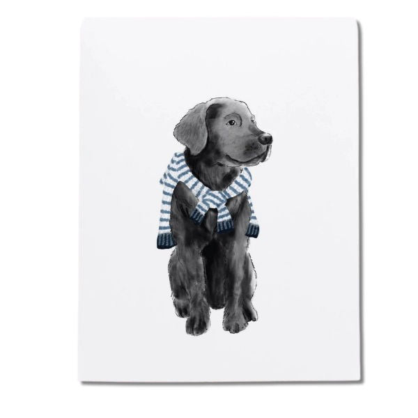 Ramus & Co. Preppy Black Lab Greeting Card