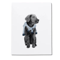 Ramus & Co. Preppy Black Lab Greeting Card