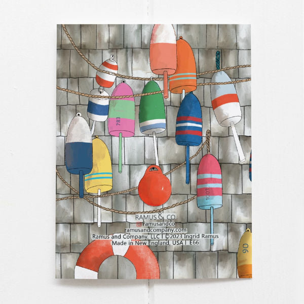 Ramus & Co. Stay Salty Buoy Shack Greeting Card