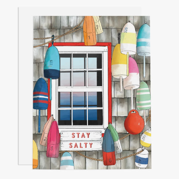 Ramus & Co. Stay Salty Buoy Shack Greeting Card