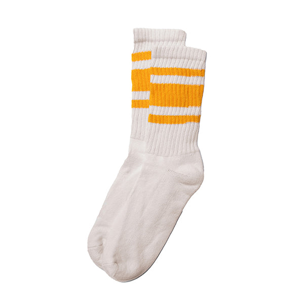 The Mono Stripe Socks- Gold  (Unisex)