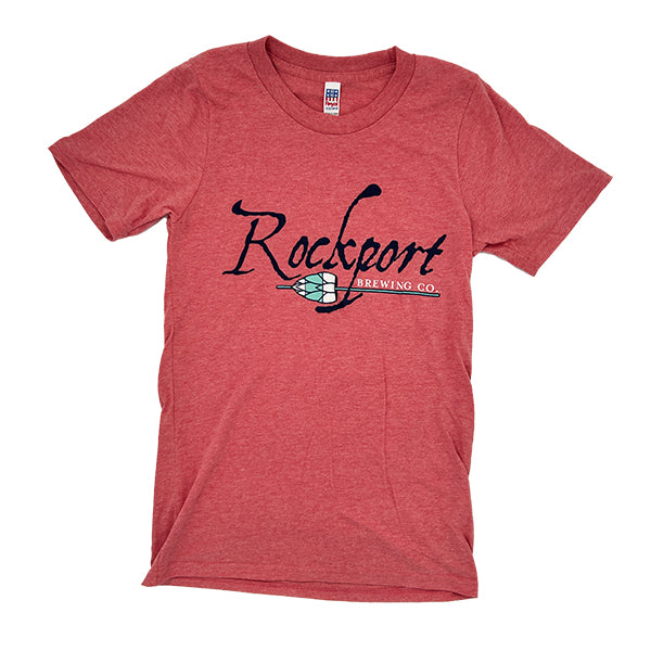 Rockport Brewing Short Sleeved T-Shirt (Unisex)- Salmon