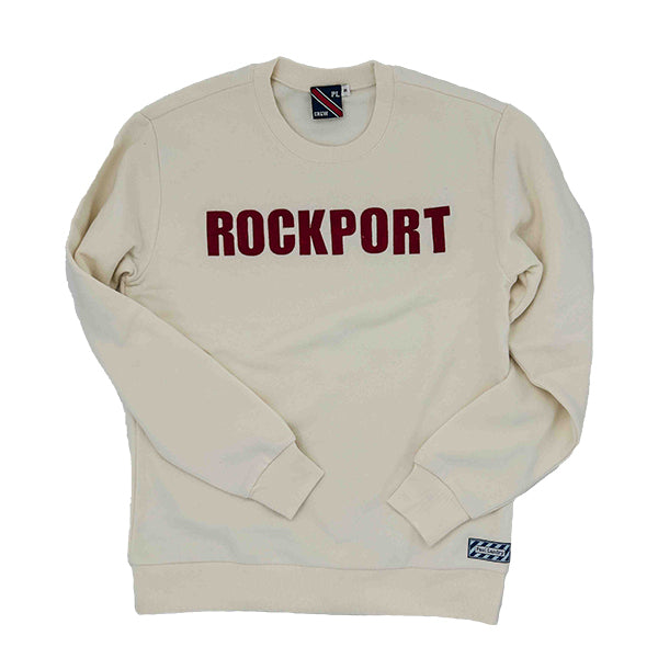 Cream Felt Letter Rockport Sweatshirt