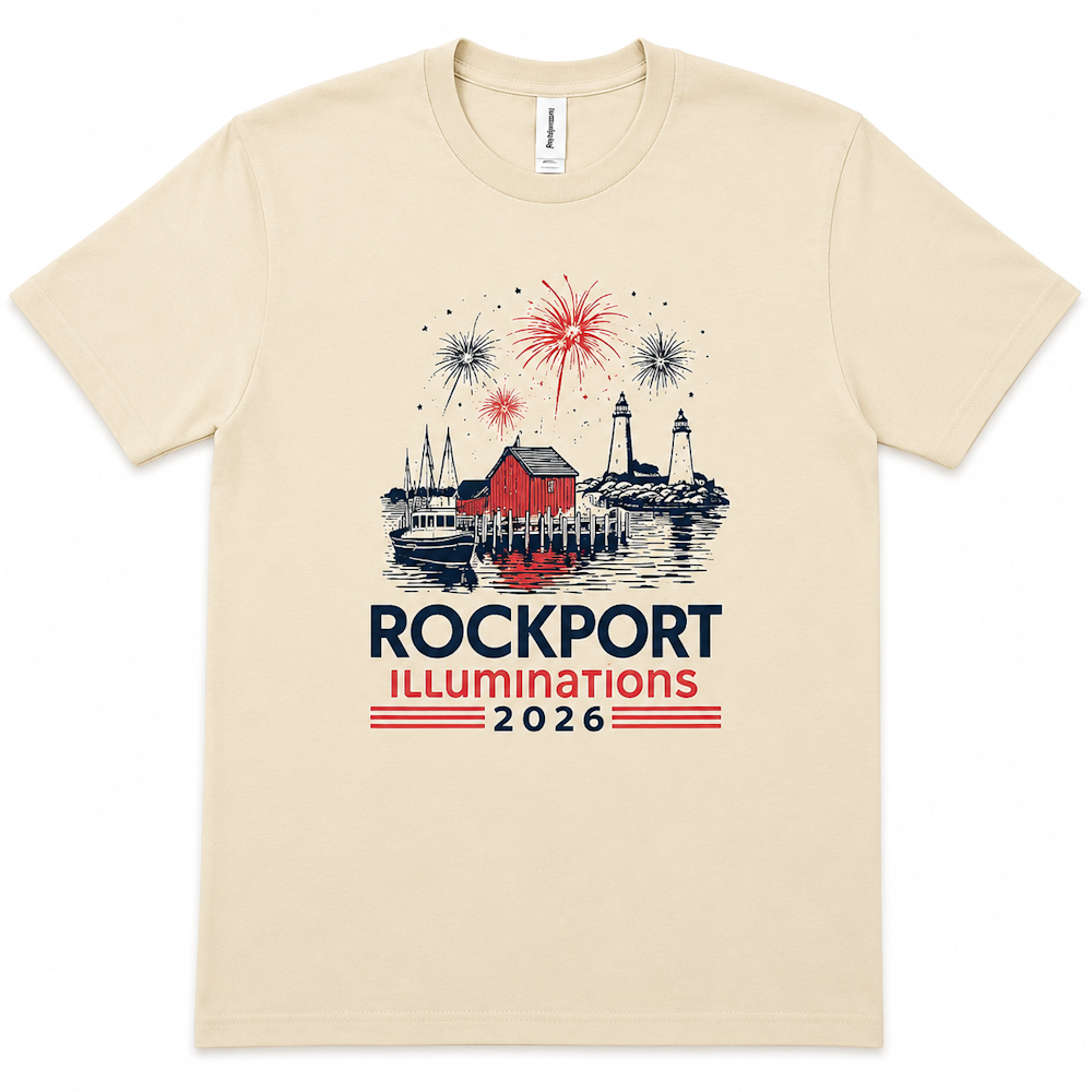 Rockport Illuminations 2026 T-Shirt | Limited Edition Cape Ann Fireworks Tee