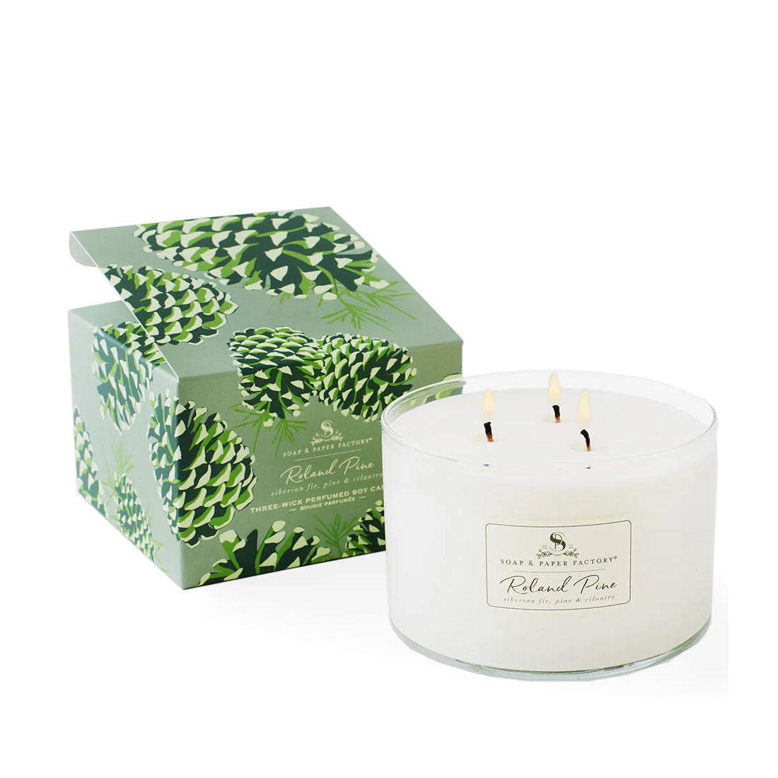 Roland Pine 3 Wick Soy Candle