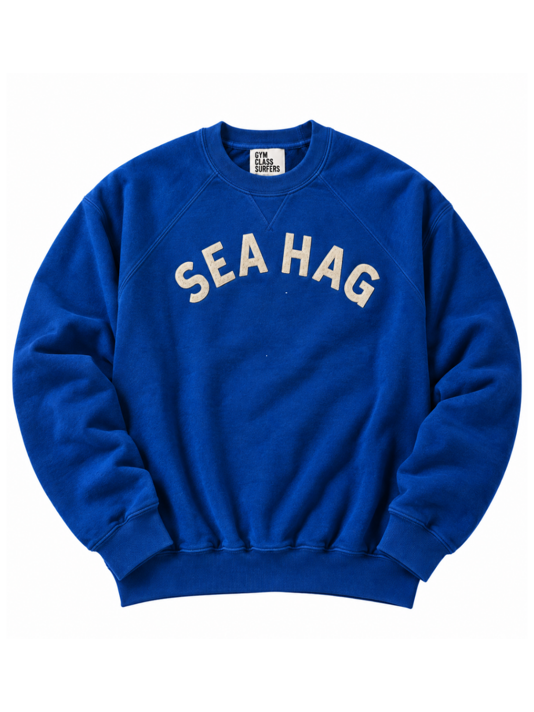 Vintage Sea Hag Crewneck – Royal Blue & Oatmeal | Gym Class Surfers - S
