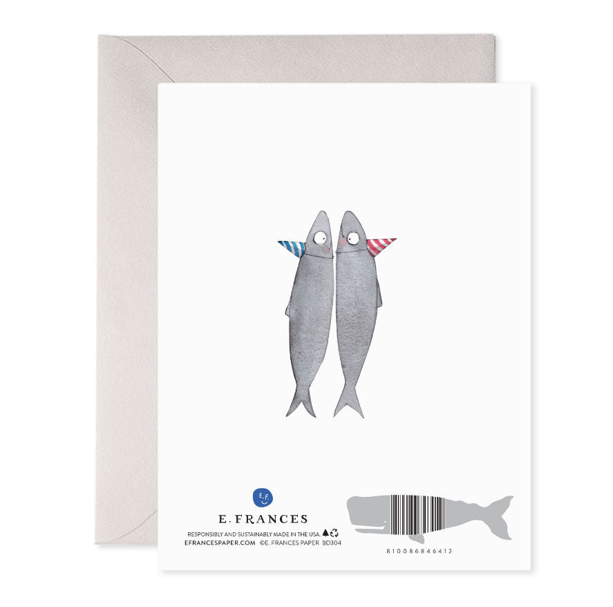 Well-Preserved Sardines Birthday Card | E. Frances Paper