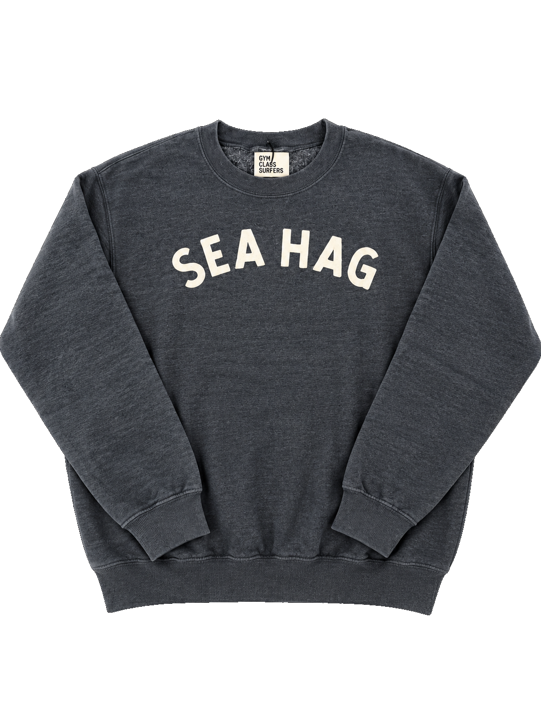 Sea Hag Vintage Crewneck Sweatshirt – Charcoal & Cream - L