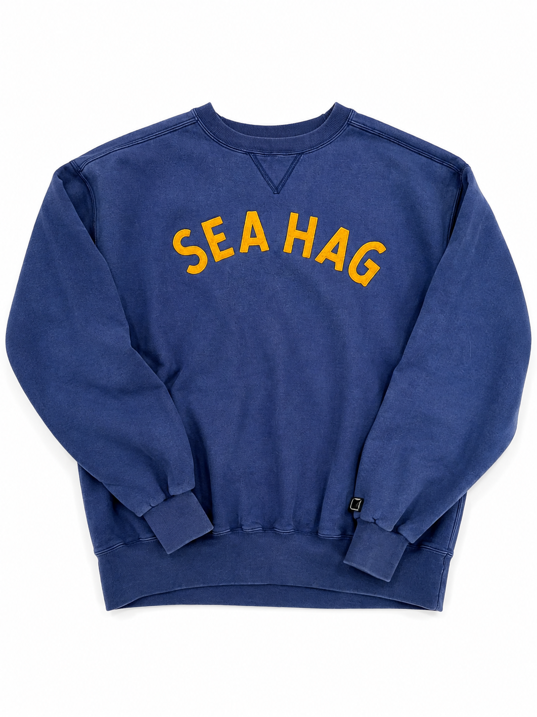 Sea Hag Vintage Indigo & Burnt Orange Crewneck Sweatshirt - L