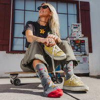 Darn Tough Women’s Shroom Bloom Crew Sock – Seafoam