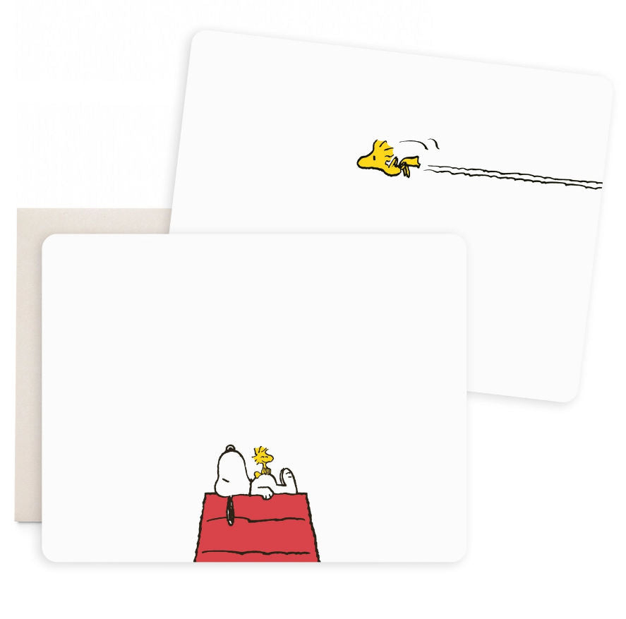 Snoopy & Woodstock Flat Notecards | E. Frances x Peanuts®