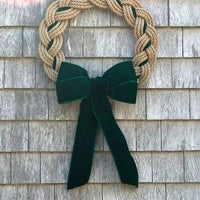 First Harbor Wreath | Hunter Green & Tan
