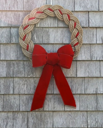 First Harbor Wreath | Antique Red & Tan