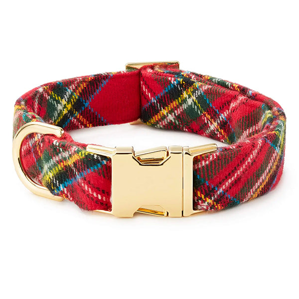 The Foggy Dog Tartan Plaid Flannel Holiday Collar