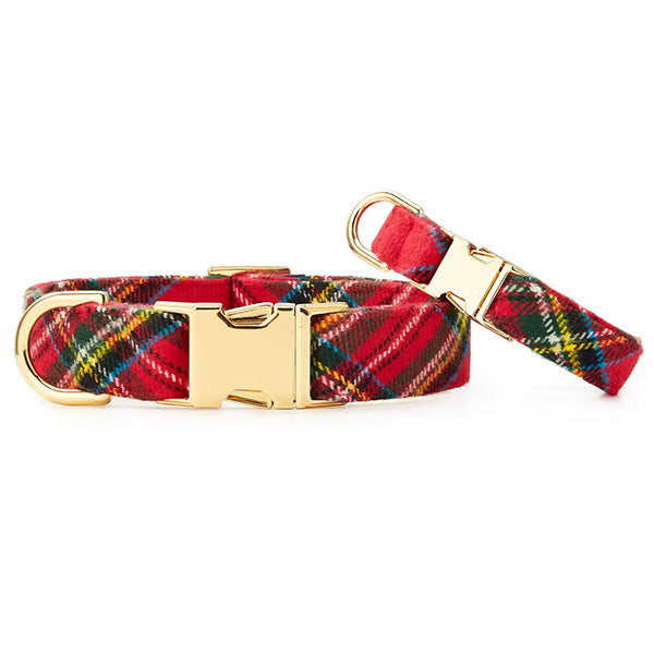 The Foggy Dog Tartan Plaid Flannel Holiday Collar