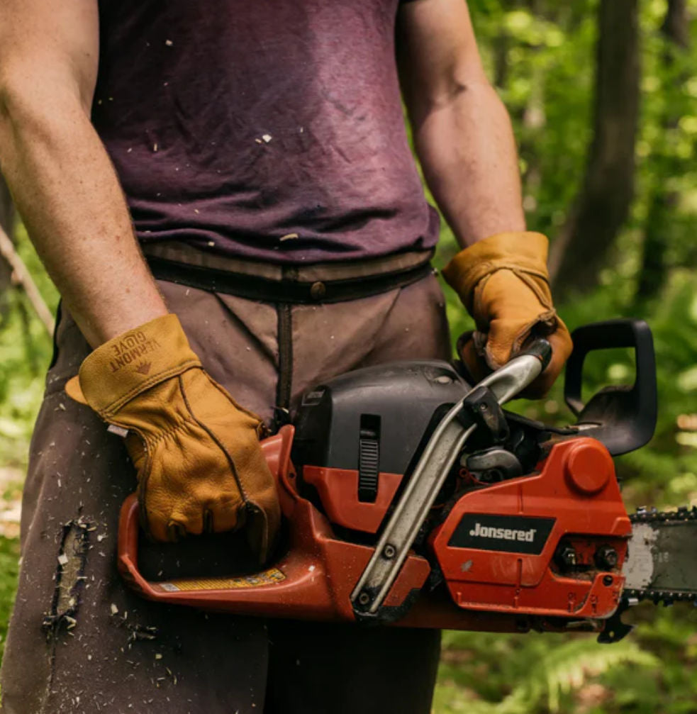 The Vermonter Leather Work Gloves – Handmade Goat Leather Work Gloves (Made in Vermont)