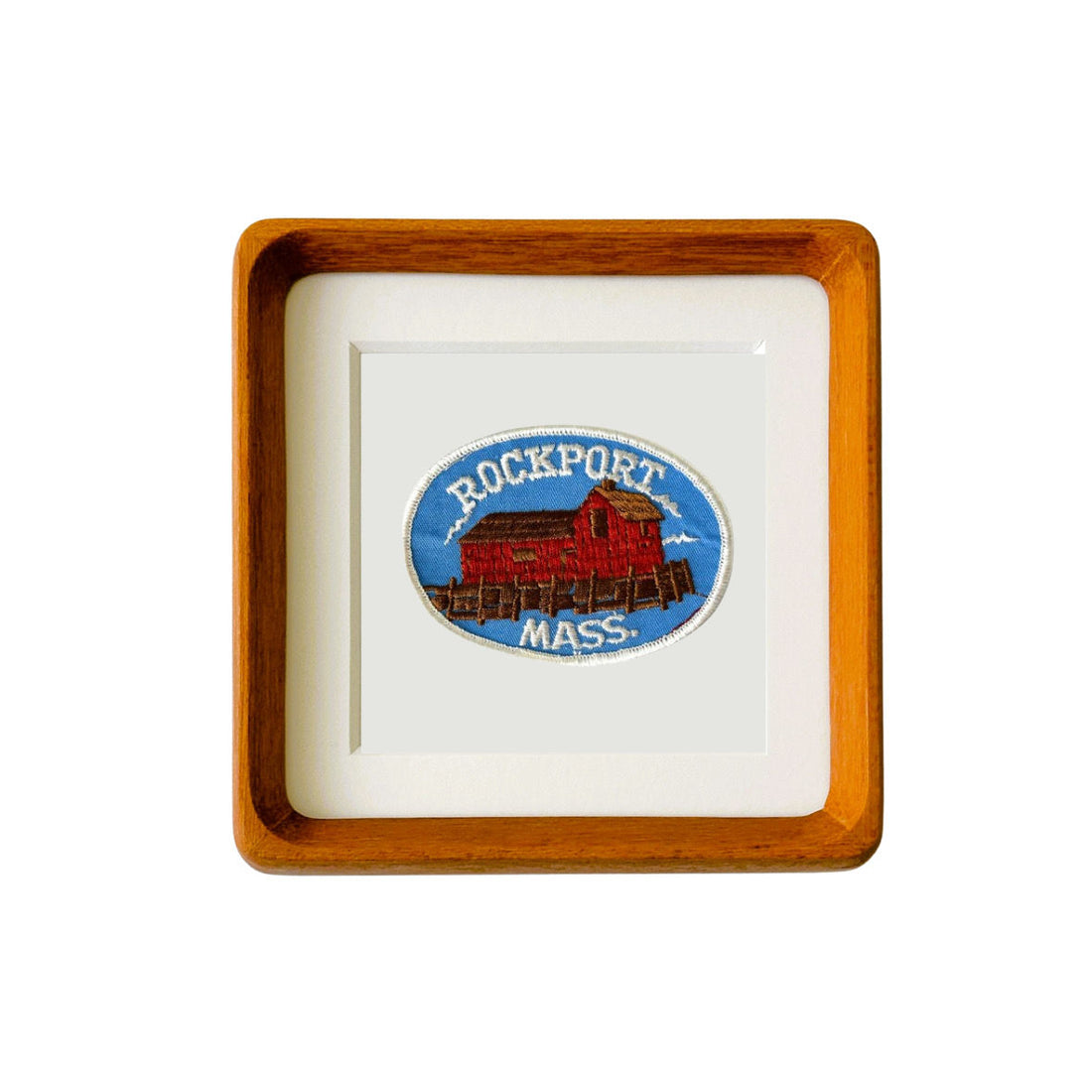 Motif No. 1 – Rockport, Massachusetts - Framed Vintage Patch