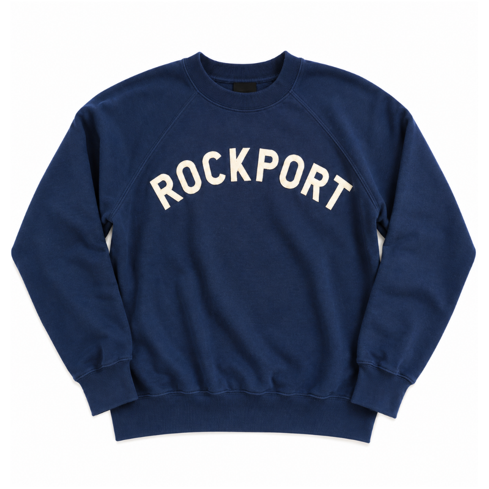Vintage Rockport Crewneck Sweatshirt – Navy & Cream | Gym Class Surfers - M & XL