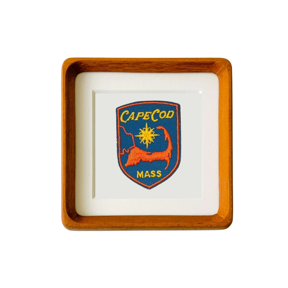 Cape Cod, Massachusetts Framed Vintage Travel Patch
