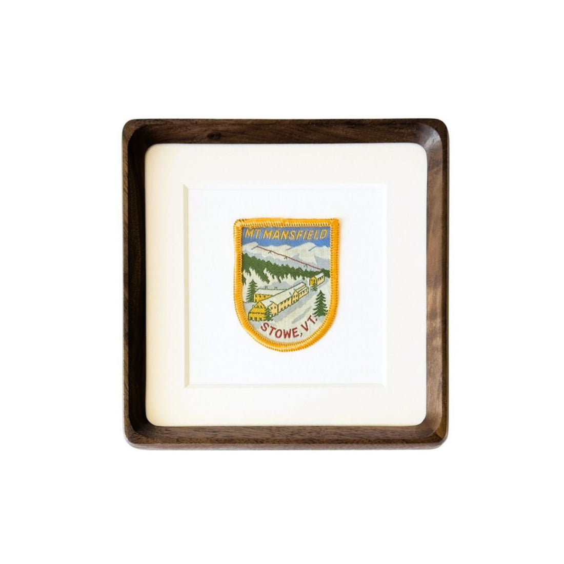 Mt Mansfield - Stowe, VT - Framed Vintage Patch